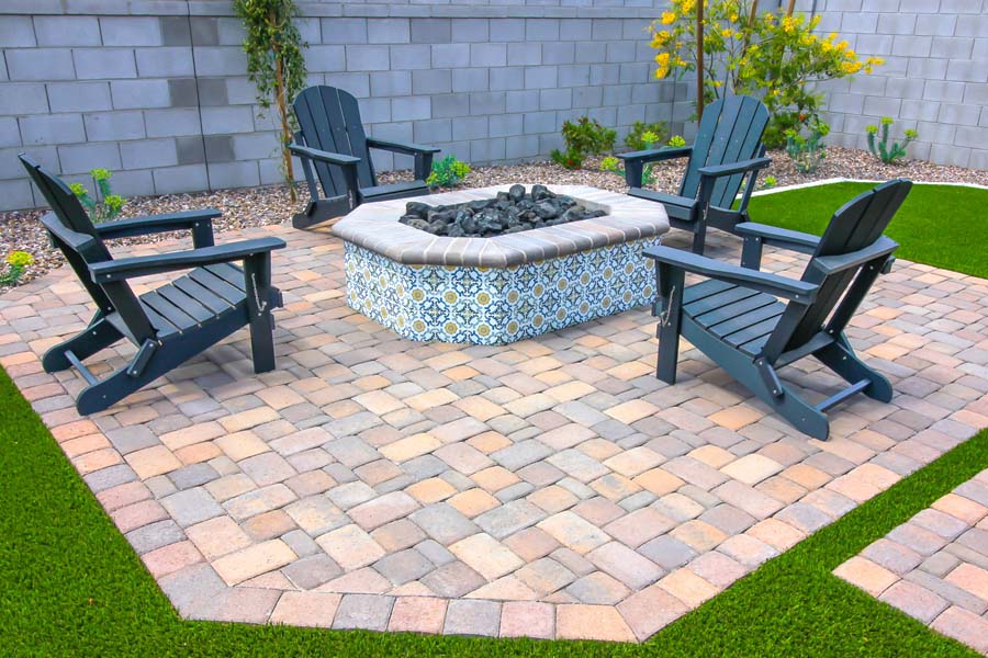 Terras laten bestraten